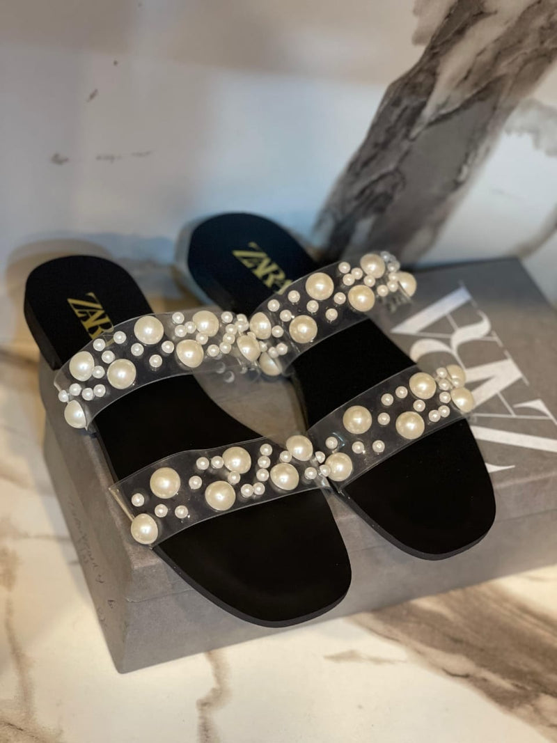 Premium Quality Stylish Pearls Flats