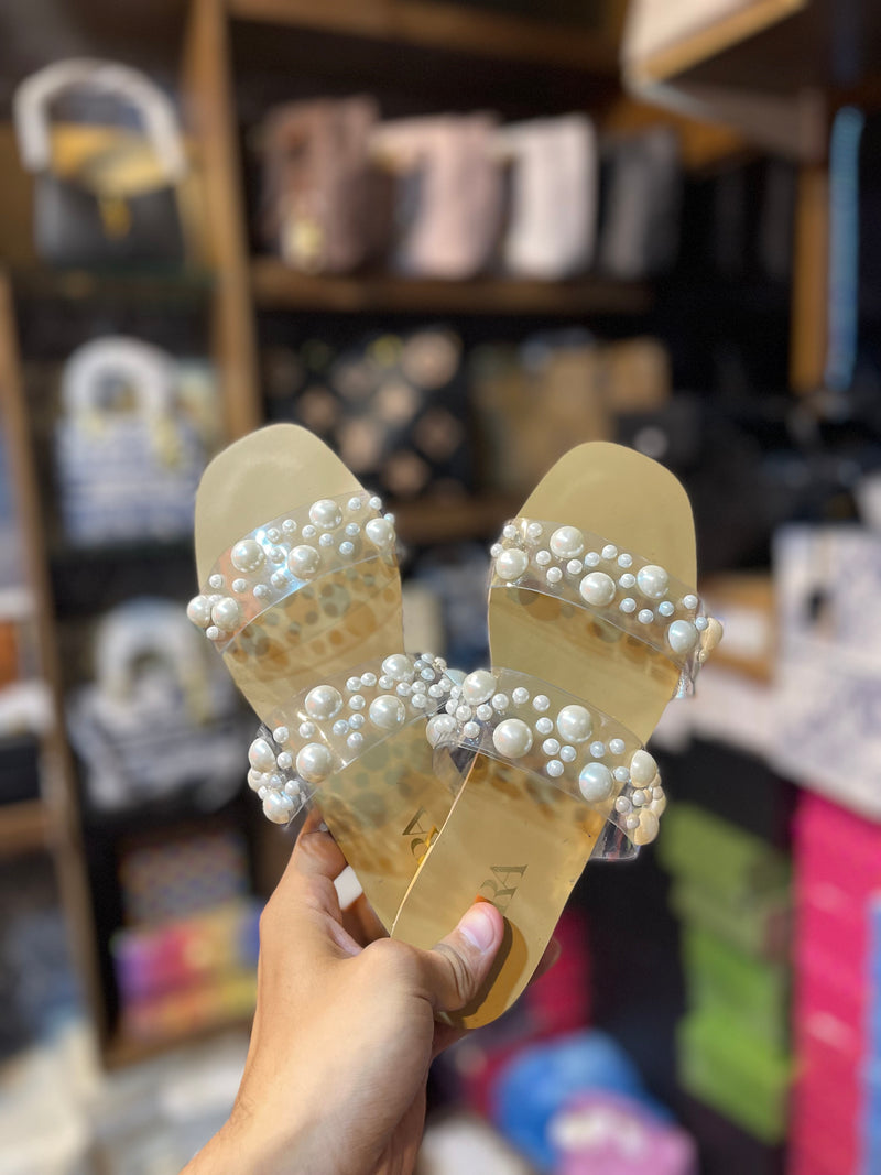 Premium Quality Stylish Pearls Flats