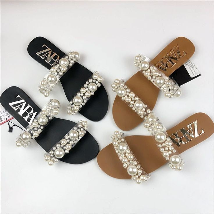 Premium Quality Stylish Pearls Flats