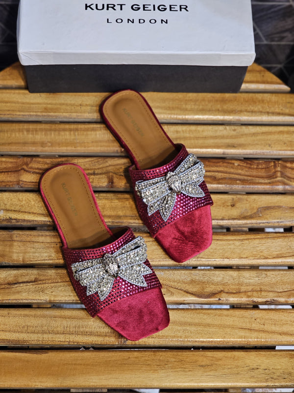 Premium Quality Kurt G Eagle Rhinestone Flats